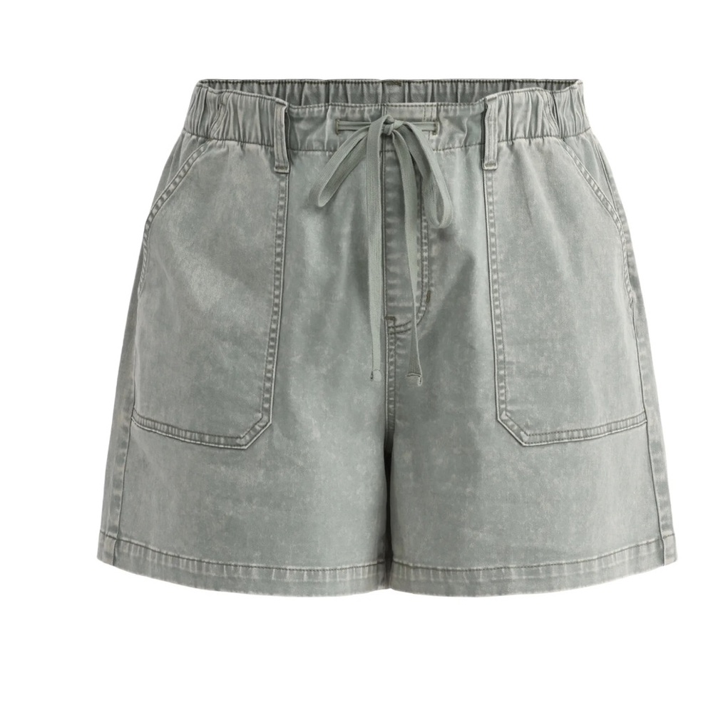 Terra & Sky Women's Plus Size Pull On Denim Shorts, 5" Inseam, - Picture 6 of 6